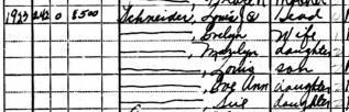 1940census Lou Schneider and Family