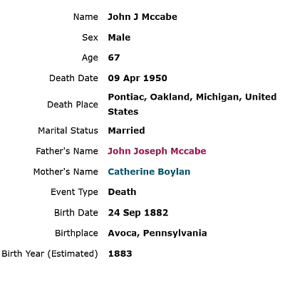 John McCabe death source info