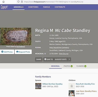 Death_Regina McCabe Standley