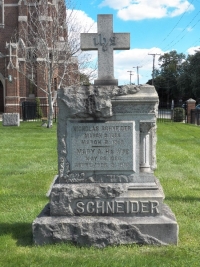 Grave Monument of Nicholas and Mary Schneider
