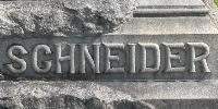 Nicholas & Mary Schneider monument