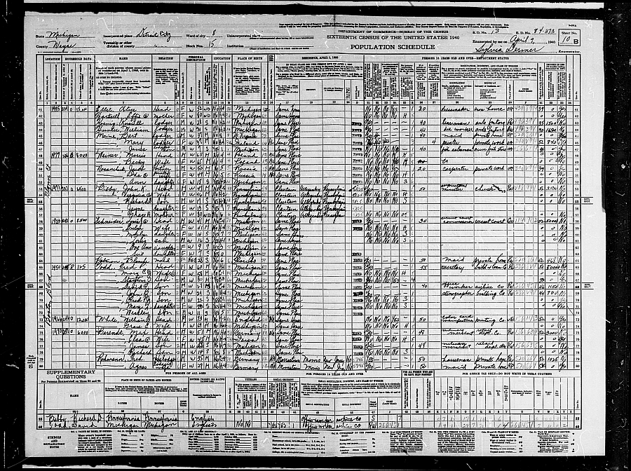 1940 Census, Judge Louis J. Schneider