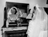 The bride at her dresser on her wedding day, 107k