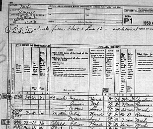 Elmer Affeld 1950 US Census Elmer Affeld 1950 US Census