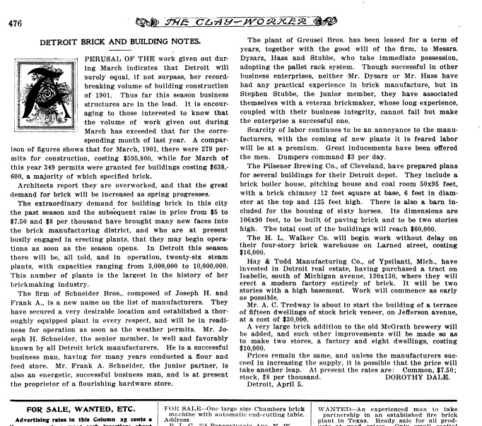 The Clay-Worker, vol 37-38
