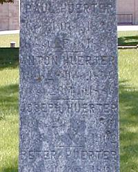 Marker of Paul, Anton, Joseph, & Peter Huerter