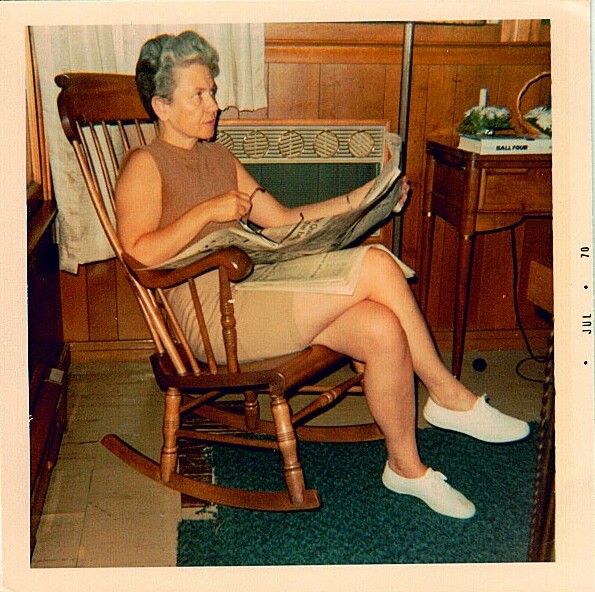 1970, Mom in the living room
