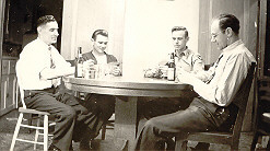 Frank Schneider and sons at cards