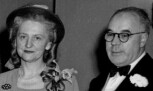 The Judge and Evelyn Schneider at their son, Louis' wedding 1946 122kb