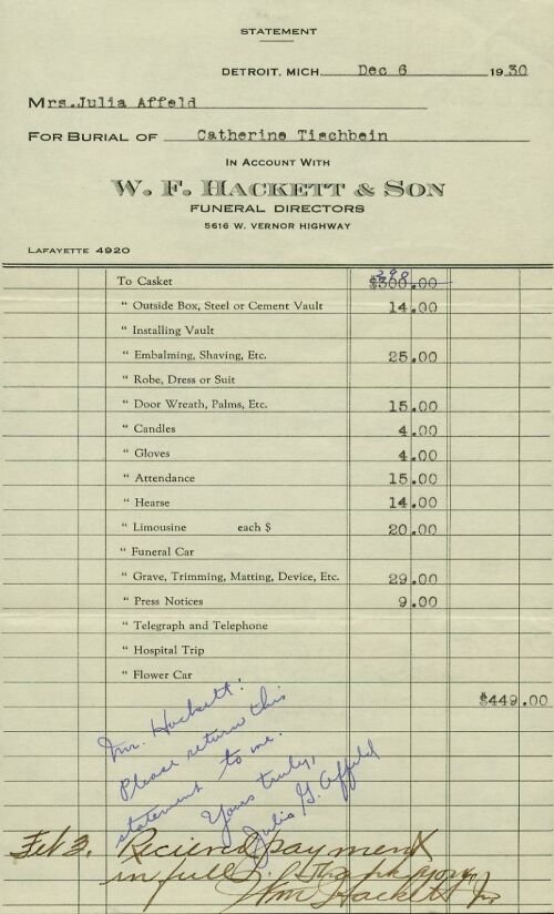 1930funeralwife.jpg, 69416 bytes, 2/17/02