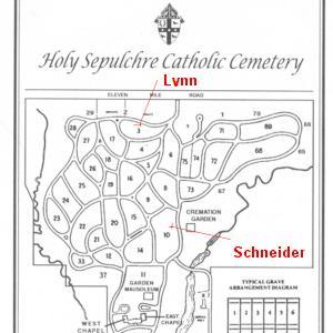 map of cemetery